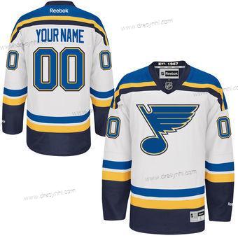 St. Louis Blues Personalizované Reebok Bílý Premier Hostující dres dres – Pánské