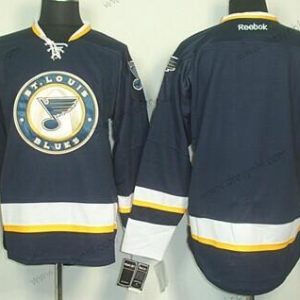 St. Louis Blues Prázdný Námořnictvo Modrý Třetí dres dres – Pánské