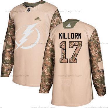 Tampa Bay Lightning #17 Alex Killorn Camo Autentické 2017 Veterans Day Sešitý NHL dres – Juniorské