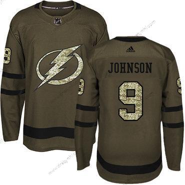 Tampa Bay Lightning #9 Tyler Johnson Zelená Salute to Service Sešitý NHL dres – Juniorské