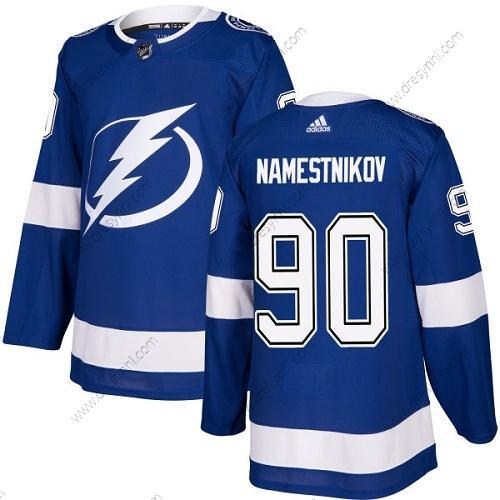 Tampa Bay Lightning #90 Vladislav Namestnikov Modrý Domácí dres Autentické Sešitý NHL dres – Juniorské