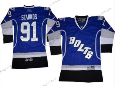 Tampa Bay Lightning #91 Steven Stamkos Modrý Třetí dres dres – Dětské