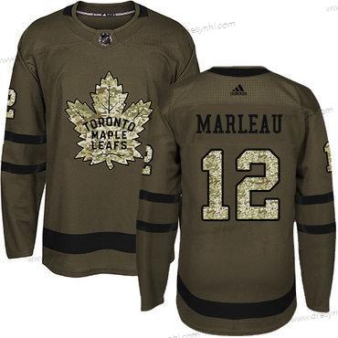 Toronto Maple Leafs #12 Patrick Marleau Zelená Salute to Service Sešitý NHL dres – Juniorské