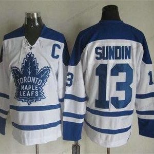 Toronto Maple Leafs #13 Mats Sundin 1998-99 Bílý CCM Vintage dres – Pánské