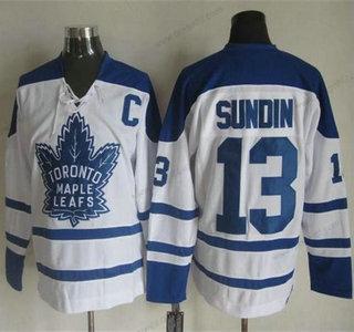 Toronto Maple Leafs #13 Mats Sundin 1998-99 Bílý CCM Vintage dres – Pánské