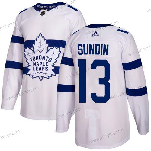 Toronto Maple Leafs #13 Mats Sundin Bílý Autentické 2018 Stadium Series Sešitý NHL dres – Juniorské