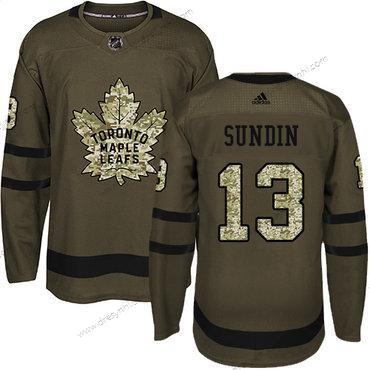 Toronto Maple Leafs #13 Mats Sundin Zelená Salute to Service Sešitý NHL dres – Juniorské