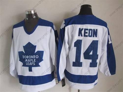 Toronto Maple Leafs #14 Dave Keon 1982-83 Bílý CCM Vintage dres – Pánské