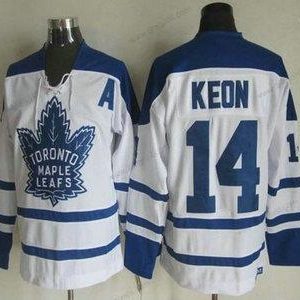 Toronto Maple Leafs #14 Dave Keon 2000-01 Bílý CCM Vintage dres – Pánské