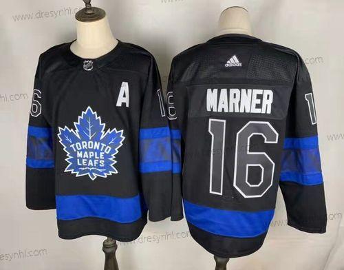 Toronto Maple Leafs #16 Mitch Marner Černá X Drew House Inside Out Sešitý dres – Pánské