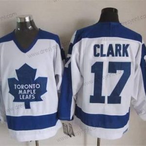 Toronto Maple Leafs #17 Wendel Clark 1982-83 Bílý CCM Vintage dres – Pánské