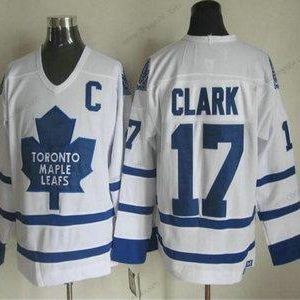 Toronto Maple Leafs #17 Wendel Clark 2000-01 Bílý CCM Vintage dres – Pánské