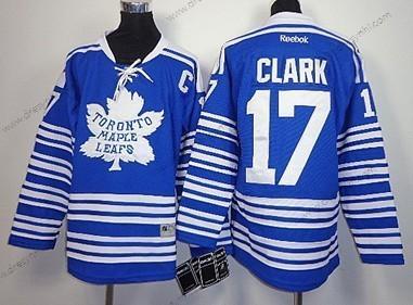 Toronto Maple Leafs #17 Wendel Clark 2014 Zimní Klasický Modrý dres – Dětské