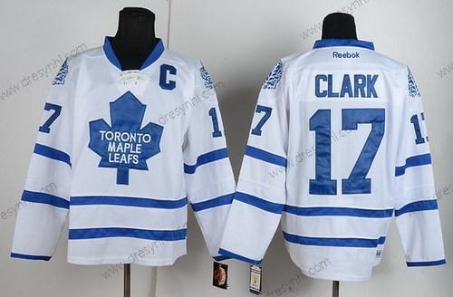 Toronto Maple Leafs #17 Wendel Clark Bílý Retro CCM dres – Pánské