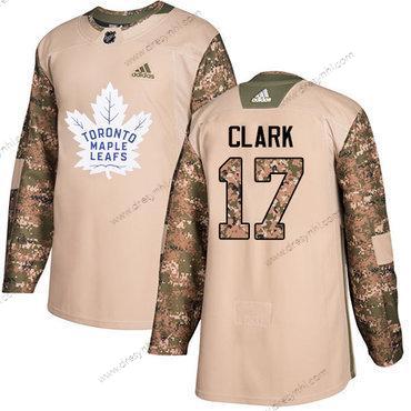 Toronto Maple Leafs #17 Wendel Clark Camo Autentické 2017 Veterans Day Sešitý NHL dres – Juniorské