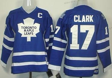 Toronto Maple Leafs #17 Wendel Clark Modrý Retro CCM dres – Dětské