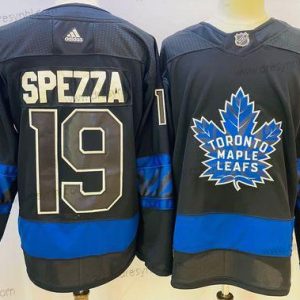 Toronto Maple Leafs #19 Jason Spezza Černá X Drew House Inside Out Sešitý dres – Pánské