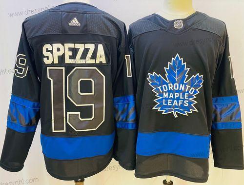 Toronto Maple Leafs #19 Jason Spezza Černá X Drew House Inside Out Sešitý dres – Pánské