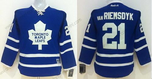 Toronto Maple Leafs #21 James Van Riemsdyk Modrý dres – Dětské