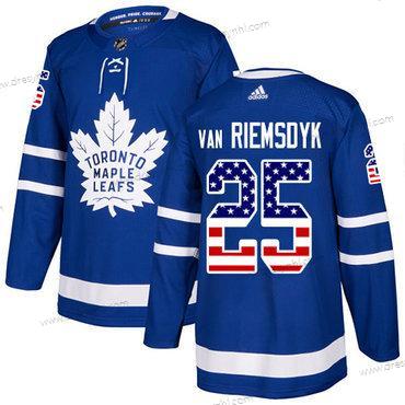 Toronto Maple Leafs #25 James Van Riemsdyk Modrý Domácí dres Autentické USA Flag Sešitý NHL dres – Juniorské