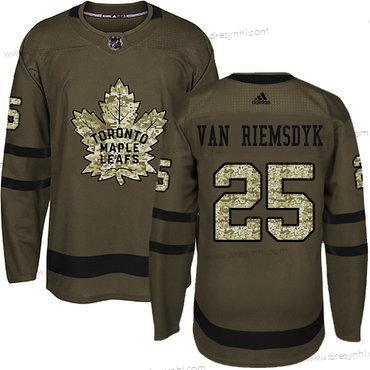 Toronto Maple Leafs #25 James Van Riemsdyk Zelená Salute to Service Sešitý NHL dres – Juniorské