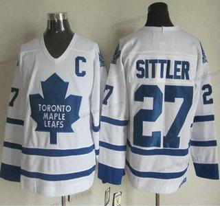 Toronto Maple Leafs #27 Darryl Sittler 2000-01 Bílý CCM Vintage dres – Pánské