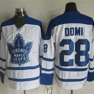 Toronto Maple Leafs #28 Tie Domi 1998-99 Bílý CCM Vintage dres – Pánské