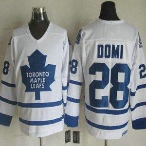 Toronto Maple Leafs #28 Tie Domi 2000-01 Bílý CCM Vintage dres – Pánské