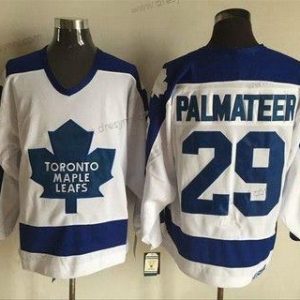 Toronto Maple Leafs #29 Mike Palmateer Bílý 1978 CCM Vintage NHL Hokejový dres – Pánské