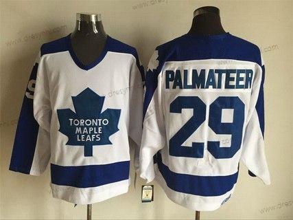 Toronto Maple Leafs #29 Mike Palmateer Bílý 1978 CCM Vintage NHL Hokejový dres – Pánské