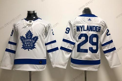 Toronto Maple Leafs #29 William Nylander Bílý Road Autentické Sešitý NHL dres – Juniorské