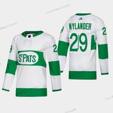 Toronto Maple Leafs #29 William Nylander St. Pats Road Autentické Hráč Bílý dres – Pánské