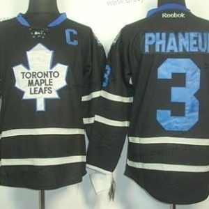 Toronto Maple Leafs #3 Dion Phaneuf Černá Ice dres – Pánské