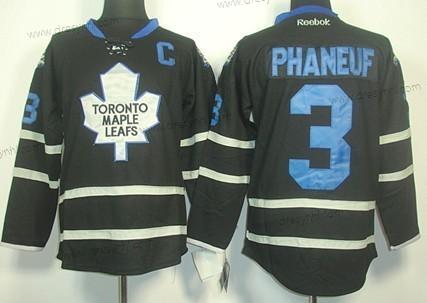 Toronto Maple Leafs #3 Dion Phaneuf Černá Ice dres – Pánské