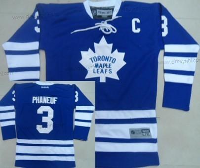 Toronto Maple Leafs #3 Dion Phaneuf Modrý Třetí dres dres – Dětské