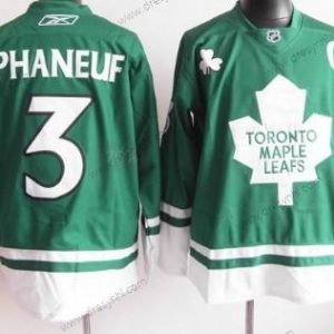 Toronto Maple Leafs #3 Dion Phaneuf St. Patrick’S Day Zelená dres – Pánské