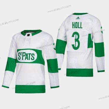 Toronto Maple Leafs #3 Justin Holl Toronto St. Pats Road Autentické Hráč Bílý dres – Pánské