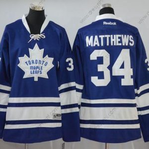 Toronto Maple Leafs #34 Auston Matthews Modrý Třetí dres Sešitý NHL Reebok Hokejový dres – Juniorské