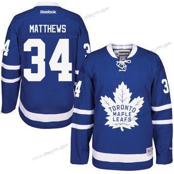 Toronto Maple Leafs #34 Auston Matthews Reebok Royal Modrý Bílý Domácí dres Premier dres – Pánské