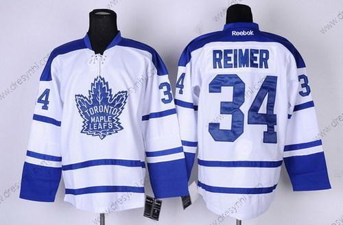 Toronto Maple Leafs #34 James Reimer Bílý Třetí dres dres – Pánské