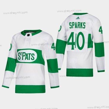 Toronto Maple Leafs #40 Garret Sparks Toronto St. Pats Road Autentické Hráč Bílý dres – Pánské