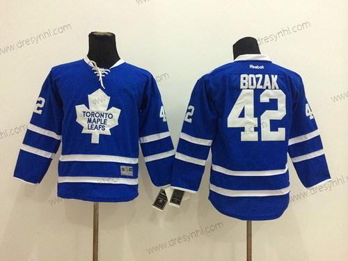 Toronto Maple Leafs #42 Tyler Bozak Modrý dres – Dětské