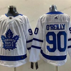 Toronto Maple Leafs #90 Ryan O’Reilly Bílý Sešitý dres – Pánské