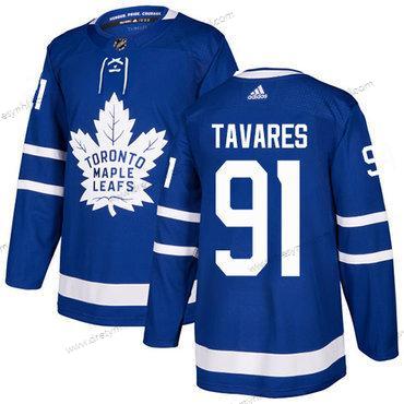 Toronto Maple Leafs #91 John Tavares Modrý Domácí dres Autentické Sešitý NHL dres – Juniorské