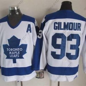 Toronto Maple Leafs #93 Doug Gilmour 1982-83 Bílý CCM Vintage dres – Pánské