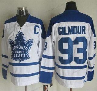 Toronto Maple Leafs #93 Doug Gilmour 1998-99 Bílý CCM Vintage dres – Pánské