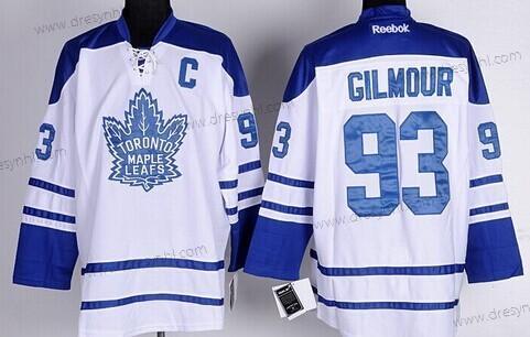 Toronto Maple Leafs #93 Doug Gilmour Bílý Třetí dres dres – Pánské