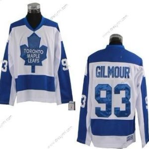 Toronto Maple Leafs #93 Doug Gilmour Bílý With Modrý Retro CCM dres – Pánské