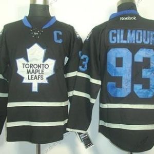 Toronto Maple Leafs #93 Doug Gilmour Černá Ice dres – Pánské