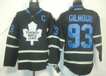 Toronto Maple Leafs #93 Doug Gilmour Černá Ice dres – Pánské